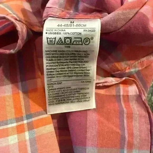 NEW GAP‎ Men’s SS Button Down- Size Medium - Picture 5 of 5